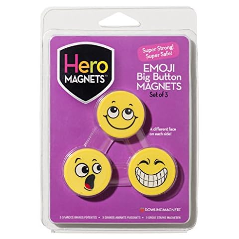 Dowling Magnets 735020 Hero Emoji Big Button Magnets Cover