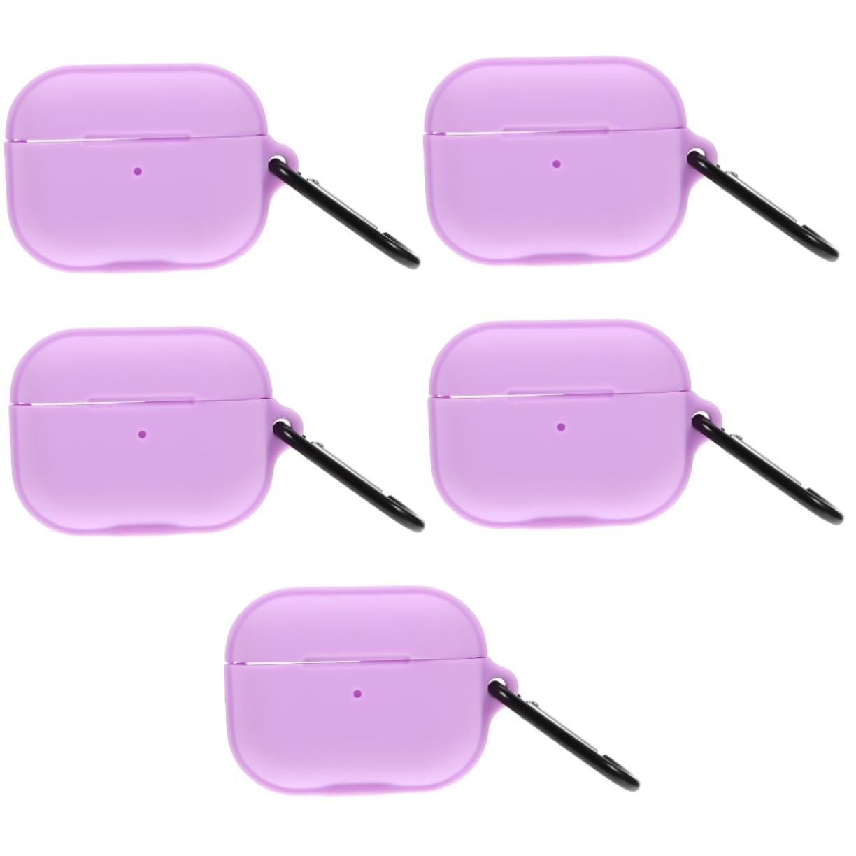 DOITOOL 5piezas Estuche De Silicona Magnético para Auriculares Inalámbricos Funda Protectora Creativa Diseño Ligero y Portátil Color Aromático