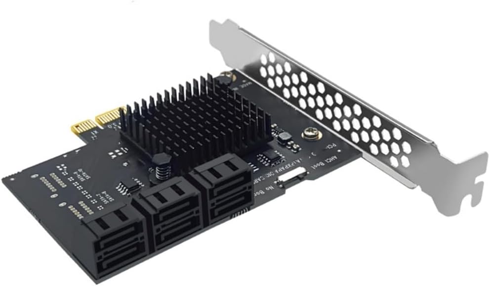 X1 SATA 3.0 6Gbps Expansion Card 6-Port SATA Adapter for SATA Controllers