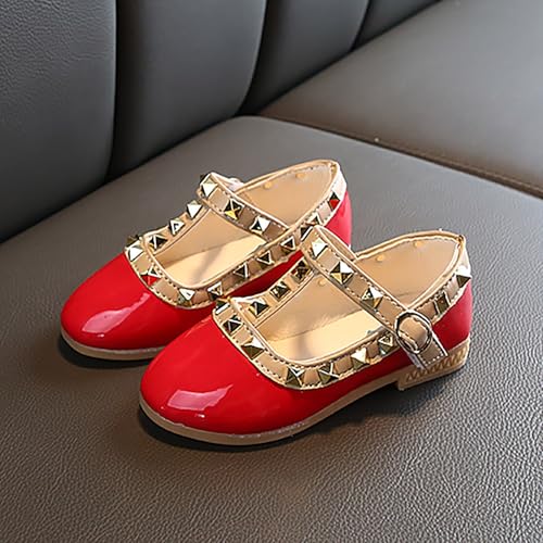 Girls Mary Jane Flat Shoes Non Slip Comfortable Soft Sole Princess Toddler Party Wedding Dress Shoes4