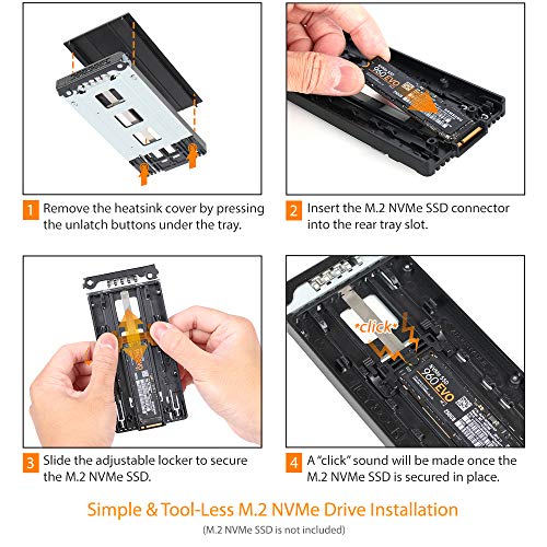 ICY DOCK 2 bahías M.2 PCIe NVMe para bahía 3.5” externa miniatura 5