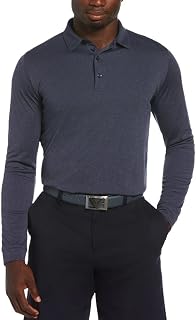 Callaway Men's Long Sleeve Moisture Wicking Golf Polo Shirt with Stretch Fabric (Available in Big & Tall)