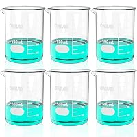 Produktbild von ULAB Becherglas-Set Mit Magnetrührer – 5 Größen (50–1000 Ml), Borosilikat 3.3, Inkl. Rührstab