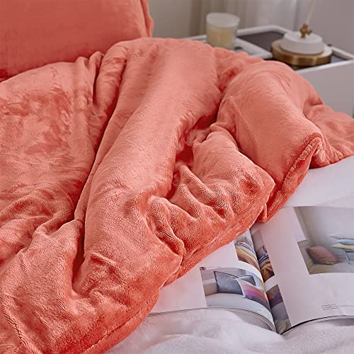 Byourbed The Original Plush - Coma Inducer® Oversized Queen Comforter - Living Coral #TOP2