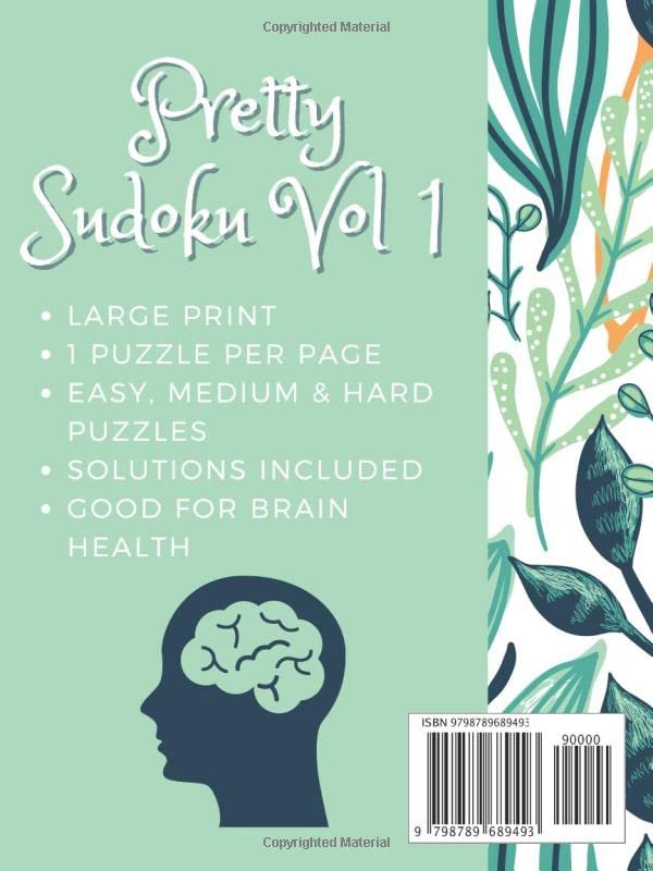 Miniatura 2 de Sudoku Pretty Sudoku Vol. 1 200+ puzzles 6" x 8" size