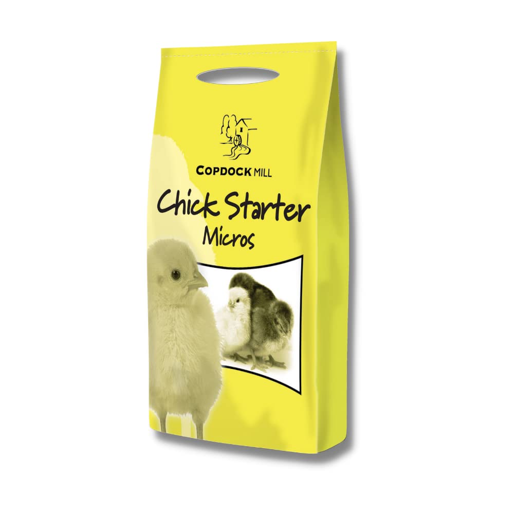 Copdock Mill Growers Pellets Chick Starter Feed, 5kg - Premium Quality Complete Chick Feed to Follow Chick Crumb
