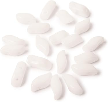 PotomacBeads StormDuo Beads - White | Pack of 80