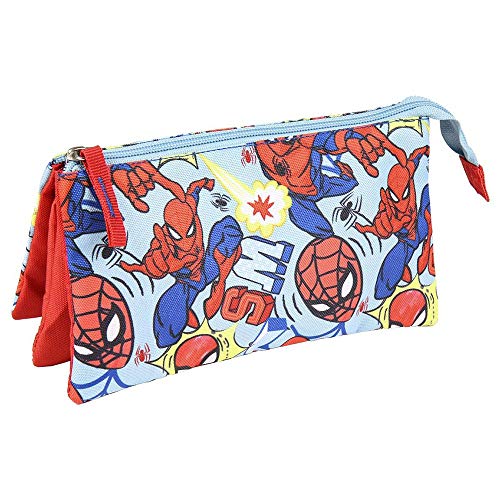 CERDA GROUP Spiderman Estuche, Juventud Unisex, Azul, L