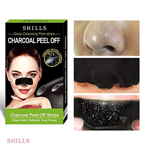 SHILLS Purifying Pore Strips, Women's Nose Pore Cleanser, 28 Count, Blackhead Remover, Deep Cleansing, Charcoal Peel Off Nasal Patch - Thumbnail 7