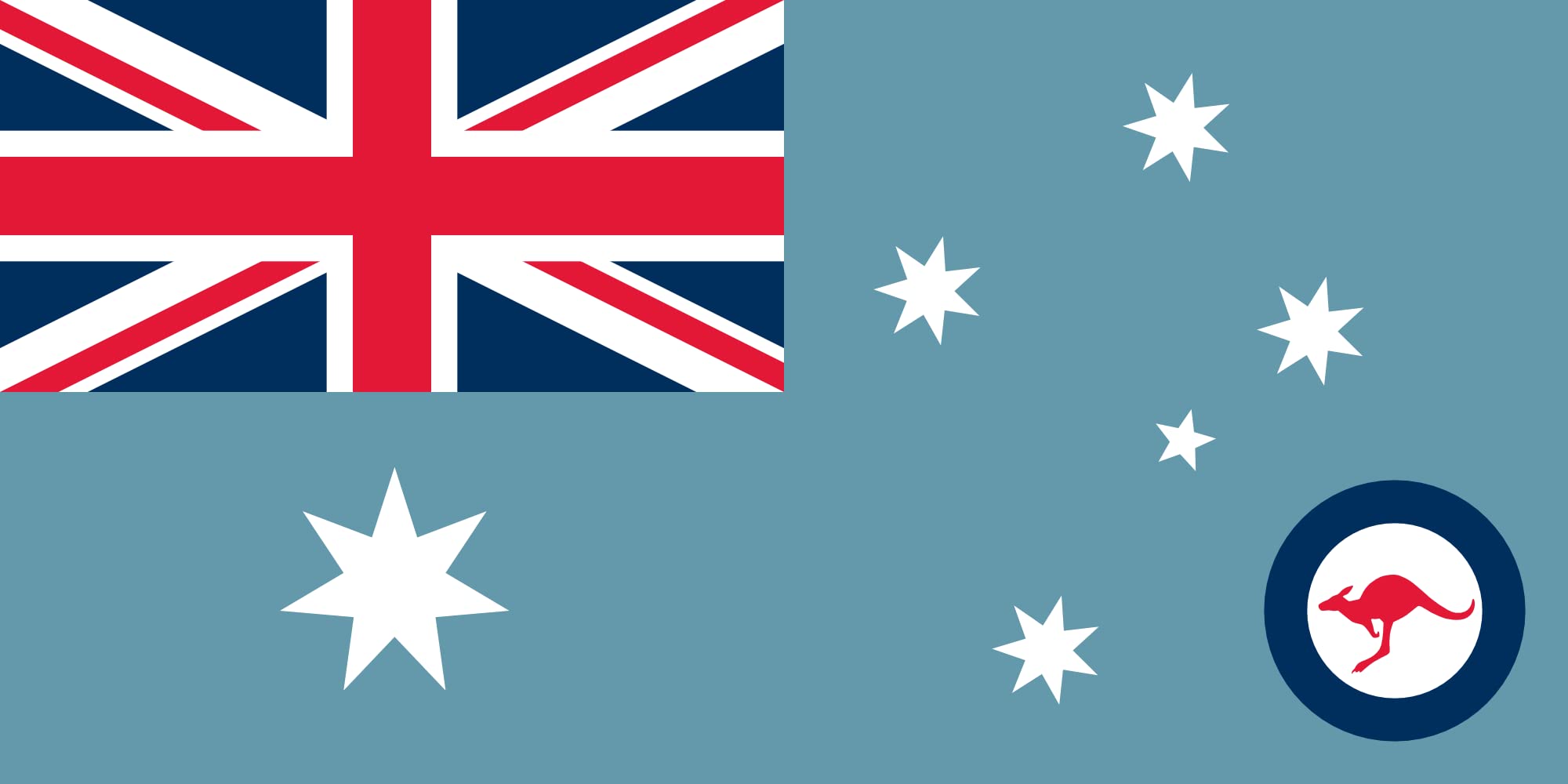 Drapeau Royal Australian Air Force grand format ensign pour pavoisement extérieur