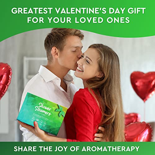 Cleverfy Shower Steamers Aromatherapy Pack of 6 Menthol & Eucalyptus Shower Bombs with