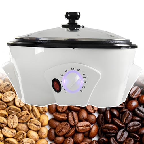 smafoseedding Macchina per Tostare Il caffè Elettrica Ad Aria Calda Commerciale - Tostatrice per Chicchi di caffè da 300-800 G per Bar Domestici | Temperatura Regolabile da 100 A 240 °C