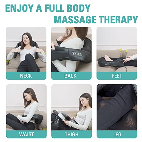 Bofeunng Shiatsu Neck And Back Massager With Heat, Electric Shoulder Massager, Car Neck Massager Pillow For Neck, Back, Shoulder, Foot, Leg, Muscle Pain Relief, Gifts For Men/Women #TOP4
