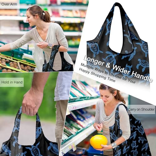 Image of BeeGreen Rolled Up Grocery Bags Reusable Shopping Bags Foldable for Groceries