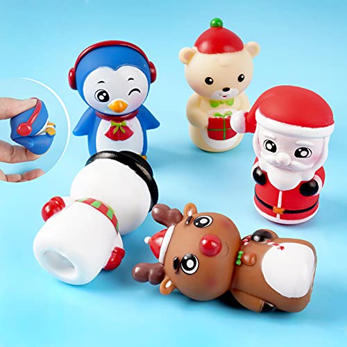 FLOFIA 5pz Burattini a Dito Natale Piccoli