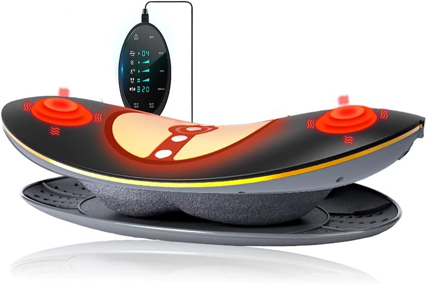 Buy Electric Lumbar Traction Device,Vibration Massager with Heat