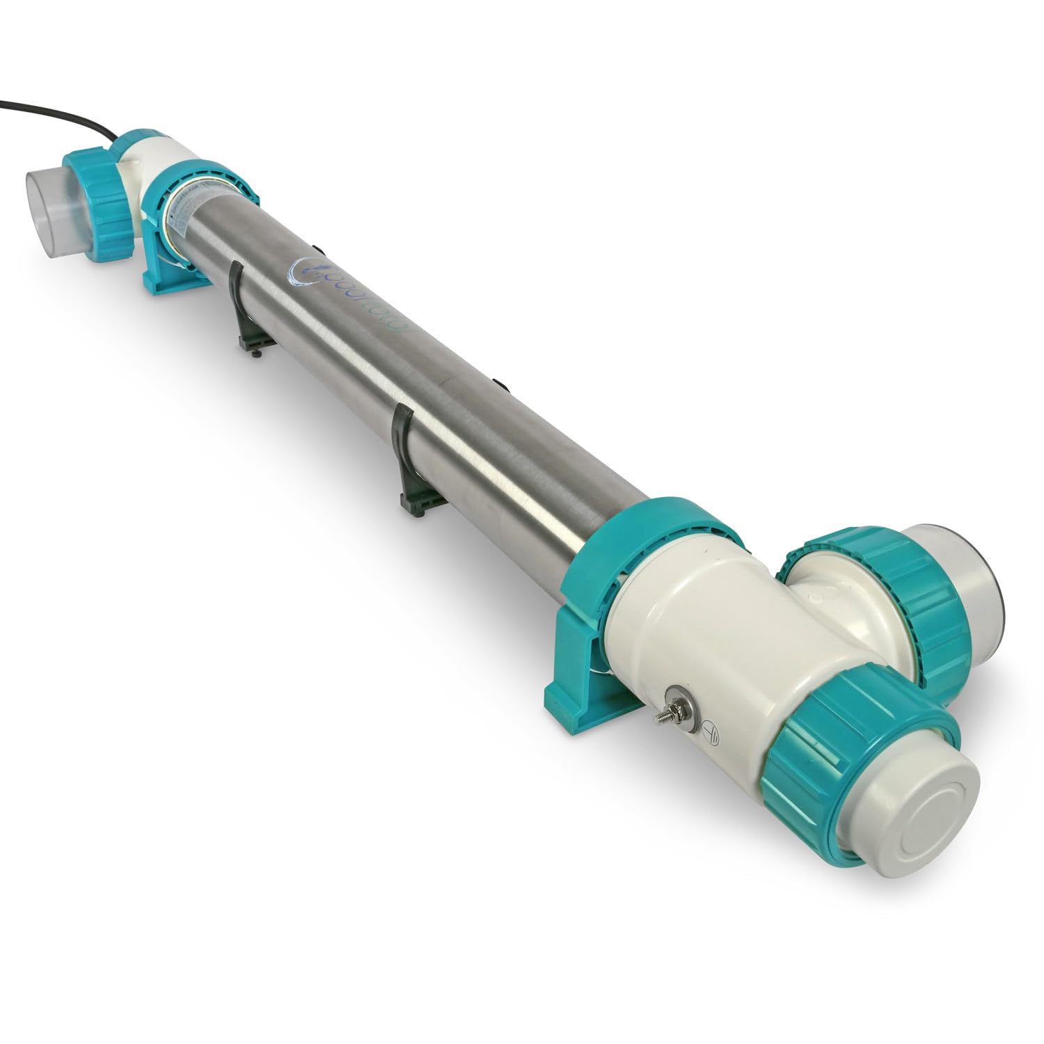 Premium UVC Klärer Wasserklärer mit UV Lampe Teichklärer Entkeimungsgerät für Schwimmbecken und Pool Vorklärgerät Effizient Umweltfreundlich Sauber Klares Wasser (75W Duplex (Salzwasser))