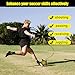 koukenbi Soccer/Volleyball/Rugby Training Equipment,Football Kick Trainer,Solo Soccer Kick Trainer,Juggling Soccer Ball Holder,Training Aid Football Skills, Fits Ball 3, 4,and 5
