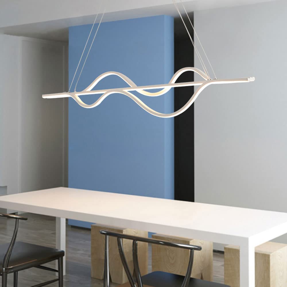 Plafonnier LED moderne linéaire en aluminium à hauteur réglable - 7