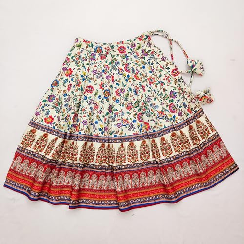 Image of E-Sqare Kids Girls Multicolour Bandhani Print Lehenga Choli Set | Ethnic Wear Dress | Readymade Clothing Set | 2 to 8 Years