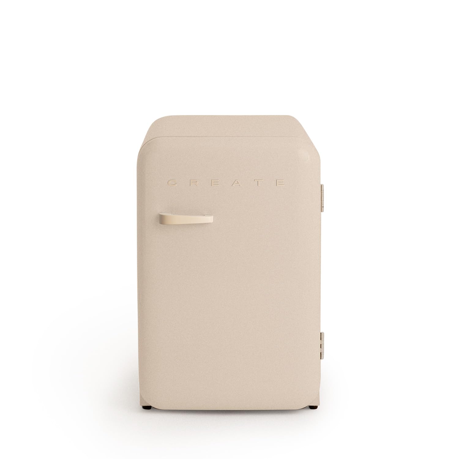 CREATE / RETRO FRIDGE 83.5 SILVER/Refrigerator off white silver handle / 98W. low consumption. 2 shelves. temperature regulator. bottle rack. 56x54x84 cm — view 37