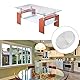METALLIXITY Massiv Aluminium Scheibe (M8x55mmx10mm) 4Stk Glas Tisch Top Adapter Aluminium Kreis Scheibe - für Tee Bar und Andere Glas Möbel Zubehör