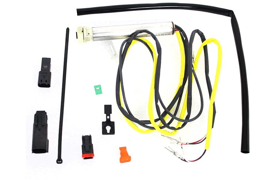 Generic Throttle by Wire Twist Grip Sensor FITS FLT 2008-2013 Models with Internally routed Switch Wires, Yellow Black