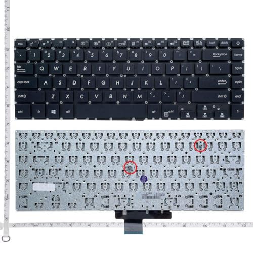 USノートパソコンキーボード ノートパソコンモデル Pro15 S15 S510 S510U S5100UQ UK505B U5100UQ S510UA UX530 UX550 UX580 BLACKと互換性あり 部品番号8K1927225B用(OEM)