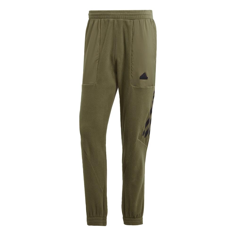 Mens Future Icon 3-Stripes Pants Olive Strata Medium