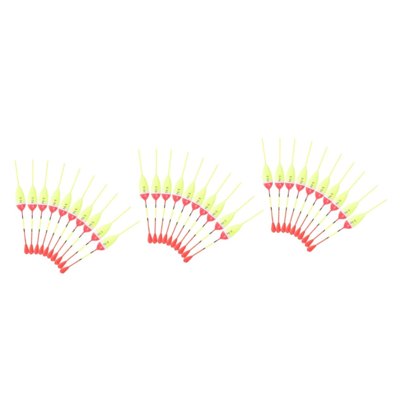 Bâtons de pêche stabilisés grâce aux supports Mipcase en EVA jaune - 8