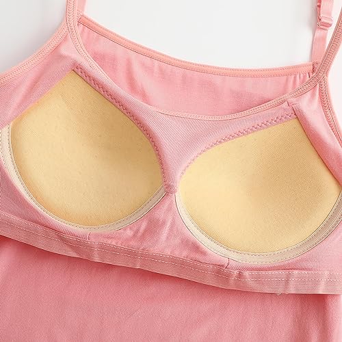 Image of Womens Modal Built-in Bra Padded Camisole Yoga Tanks Tops