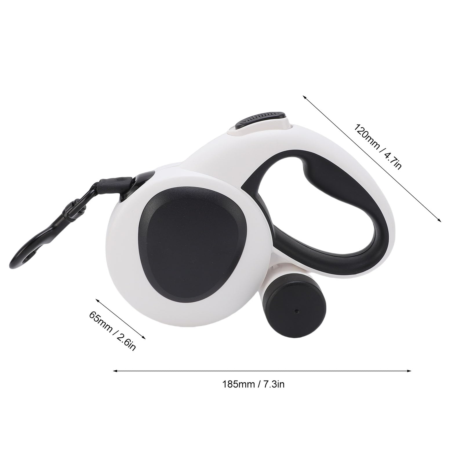 Automatic Telescopic Pet Leash with LED Light, USB Charging Retractable Dog Leash with 5m Soft Grip Reflective Nylon Rope for Small and Medium Dogs (210x210x135cm/82.7x82.7x53.1in)