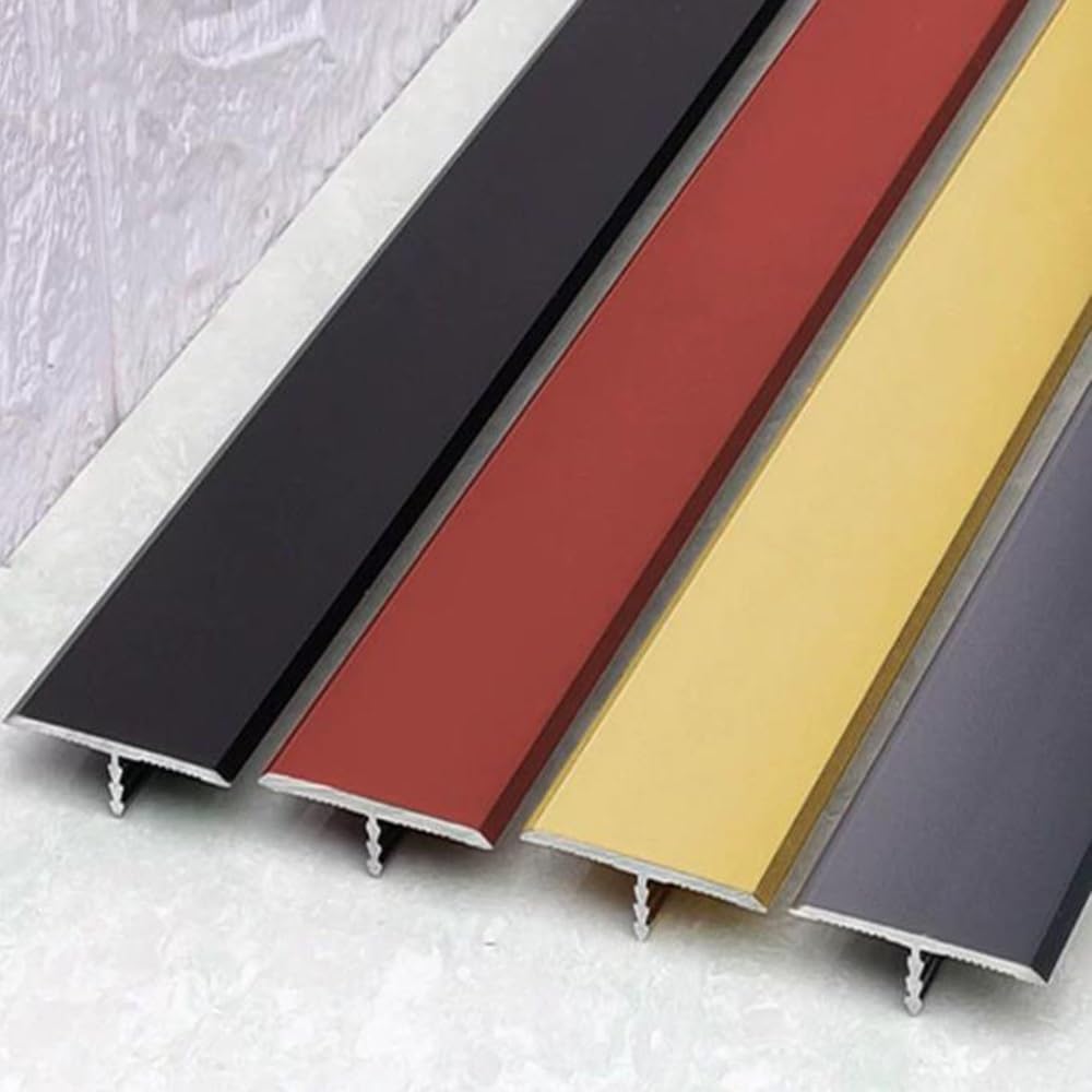 3 szt. różowe złoto T listwa rozdzielająca podłogowa 91 cm wodoodporna aluminiowa listwa przejściowa do przycinania szew ścienny dekoracja wykończenia 3 m szerokości krawędzi
