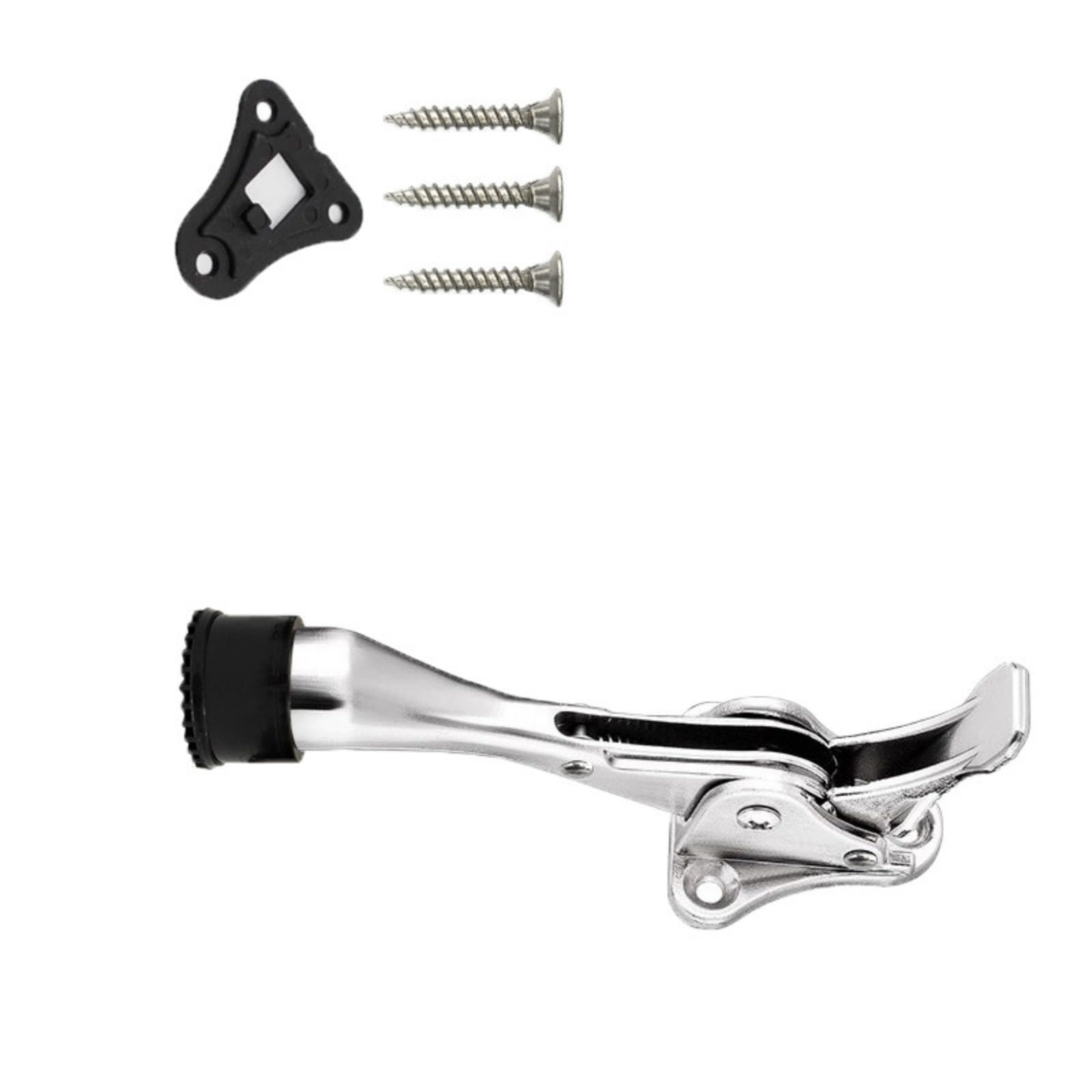 Whoasyst Silver Sturdy Metal Alloy Horseshoe Door Holder Prevents Damage And For Home Spaces Stylish Metal Door Stopper