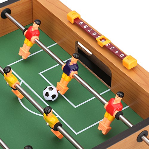 Virhuck Mini Tischplatte Tischkicker Tischbillard, Indoor & Outdoor Tisch Fußball Spiel Set für Kinder (19