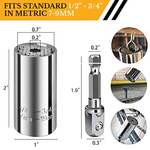 Universal Socket Tools Fathers Day Gifts For Men, Dad Gifts For Fathers Days From Daughter, Wife, Son, Stepdad, Girlfriend, Tool Gift For Husband Tools For Men Who Have Everything Cool Stuff Gadgets #TOP16