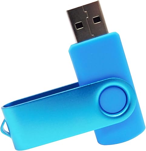 Miniatura 3 de Mini unidad flash USB de capacidad con 1 OTG (Micro USB) y 1 adaptador tipo C (USB-C) para teléfono móvil (azul, 128 MB)