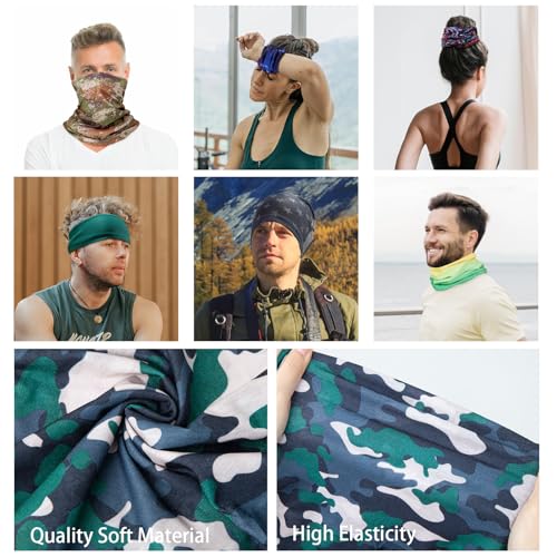 60pcs Neck Gaiter Sun Protection Face Mask for Men Women Breathable Head Wrap Headwear Protection-Dust4