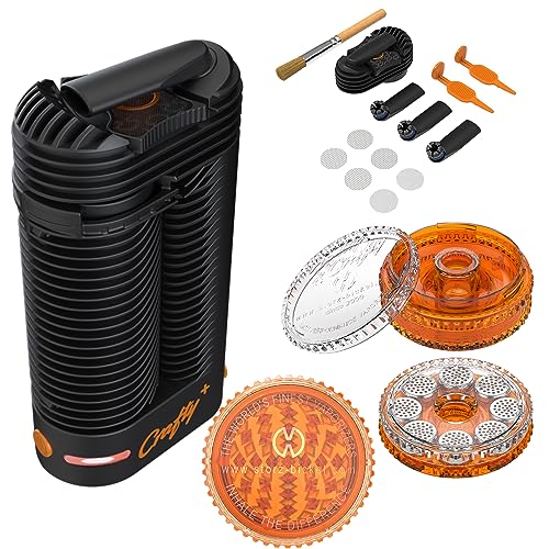 Crafty Plus Vaporizer Storz & Bickel Ultimate Bundle - Latest Version with Wear and Tear Kit Filling Aid Herb Mill and Magazine with 8 Dosing Capules.