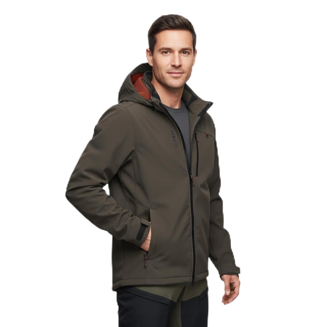 Alpinus Kurtka męska softshell Roignais brąz MK35058
