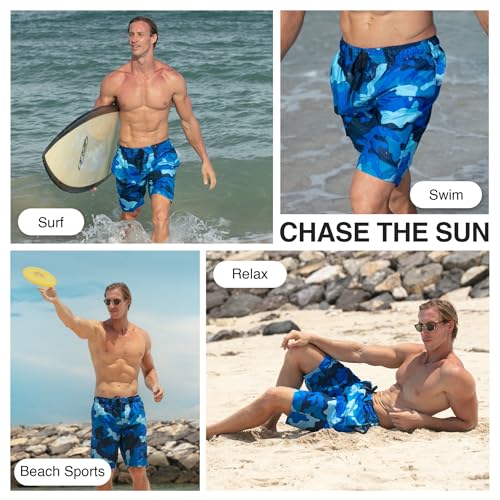 Image of Kanu Surf Men's Big Viper Extended Size Stripe Swim Trunk