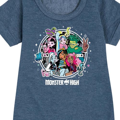 Monster High - Friend Group Chracter Icons- Toddler & Youth Girls Fleece Dress3