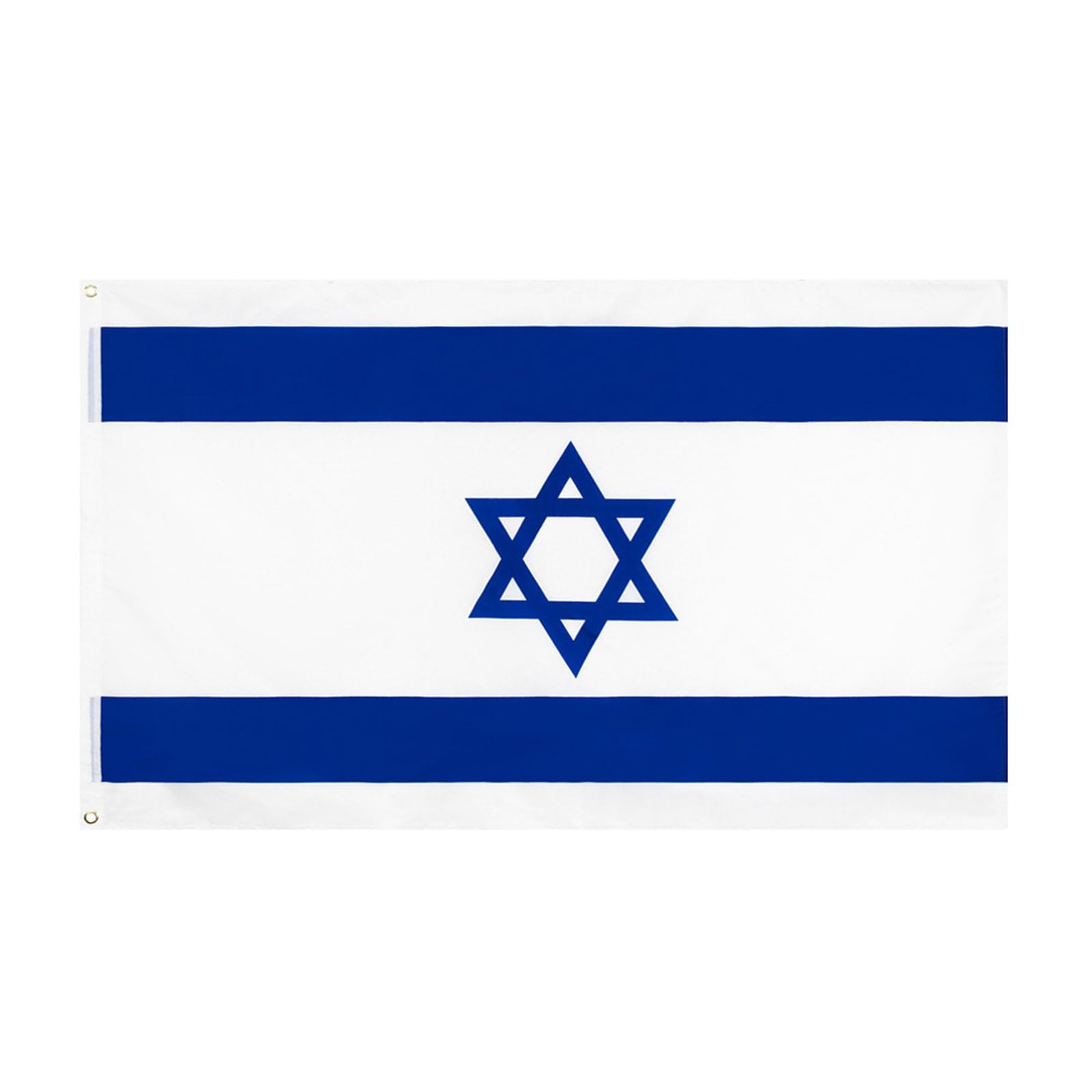 MOGADEE® Israel Flag - 5ft x 3ft Weatherproof Flag with Brass Eyelets, Suitable for Indoor and Outdoor Decorations and Sports Events