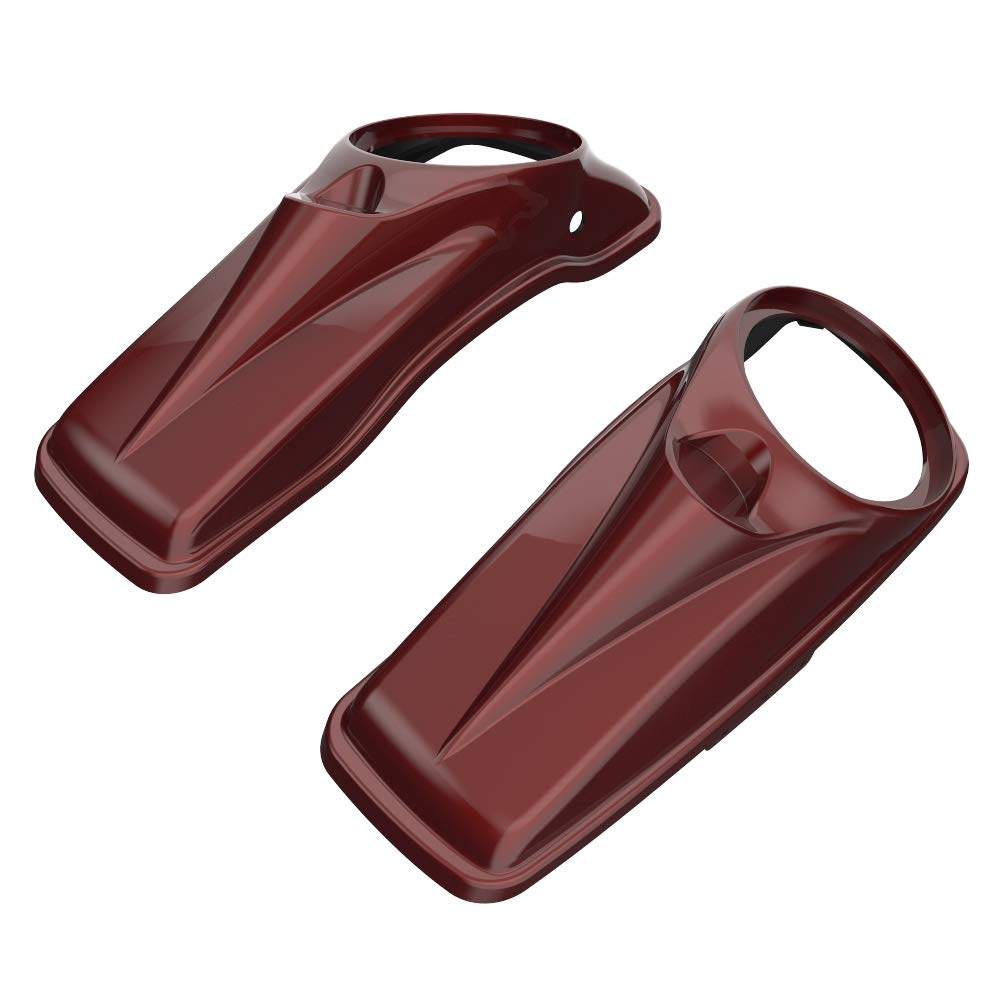 Moto Onfire 8 inch Saddlebag Speaker Lids Fit for 2014+ Harley Touring - Stiletto Red