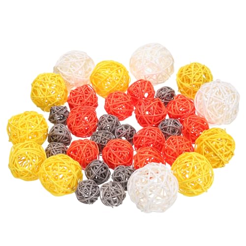 uxcell 36 Pcs Wicker Rattan Balls, 1.2