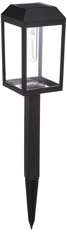 PHILIPS Essential SmartBright Solar Decorative Pathway Light | BGS015 LED/730 T5 in Solar Pathway Light for Outdoor | Colour : Warm White | Pack of 1