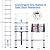 MEANFUN 10.5 FT Telescoping Ladder, One-Button Retraction Aluminum Compact Retractable Telescopic Ladder for Attic RV Roof Home, Soft-Close Design Folding Ladder with ANSI Certified, 330 Lb Capacity