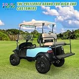 10L0L Golf Cart 4-Panel Wide Angle Rear View Mirror - Universal Fit for Yamaha, Club Car, EZGO, Eliminate Blind Spots