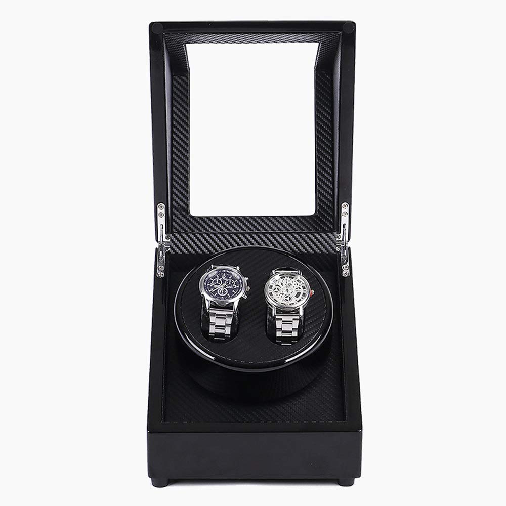 Orologio Meccanico 2 + 0 Dispositivo di avvolgimento dell'orologio, Motore Rotante Silenzioso, Scatola dell'orologio Meccanico Automatico in PU,