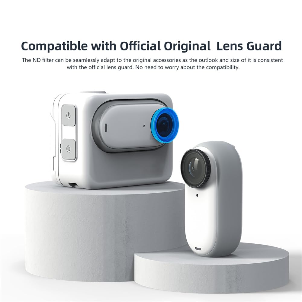 Set filtro JUNESTAR JSR-1030-19 3-in-1 con CPL+ND8+ND16 per Insta360 GO 3 Action Camera Filtro da immersione con rivestimento multistrato